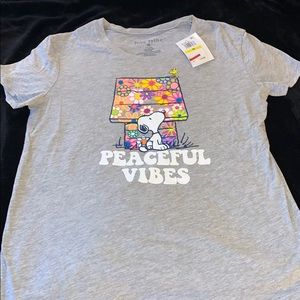 NWT Love Tribe Snoopy Tee Shirt size M